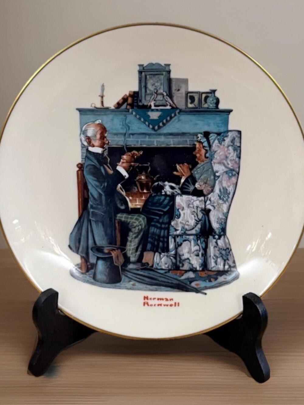 Vintage Collectible Norman Rockwell Danbury Mint Plate "Tea for Two" 1978